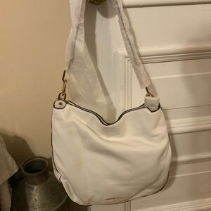 White Leather Shoulder Bag